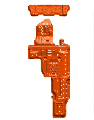 5mm 厚さ アルミ オレンジセット ラングラー JL スキッドプレート 19 オフロードパフォーマンス