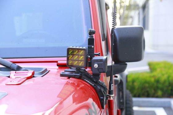 CNC加工 アルミ合金 A 柱 Led Spot Light Brackets for Jeep Wrangler JL JT 製造されたアルミ合金