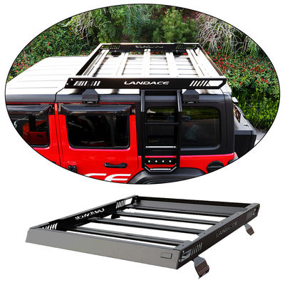 Landace 車の屋根 貨物輸送機 アルミ製 屋根 バスケラック サイド・レッダー