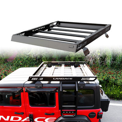 Landace 車の屋根 貨物輸送機 アルミ製 屋根 バスケラック サイド・レッダー