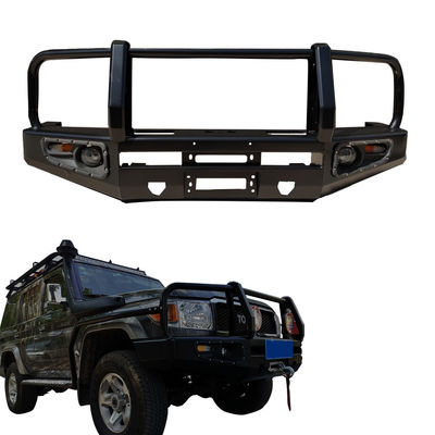 配送 7-15 日 ブラック・パウダー・コーティング フロント・バンパー ランドース LC79 4x4 カーボディキット