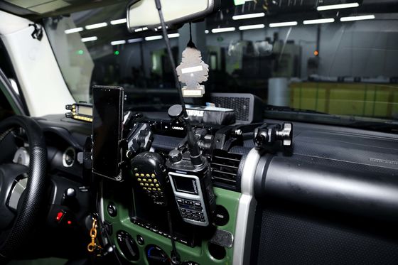 FJ クルーザー 6 ギャング 無線カー スイッチ パネル 携帯ホルダーとコンソール ブレーケット