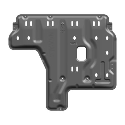 ニッサン ナバラ 3D エンジン ギアボックス 防護 エグゼスト パイプ 防護 スキッド プレート セット 黒