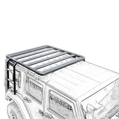 アルミ合金 4x4 Jeep Wrangler JK用の荷物棚ラック 簡単に設置