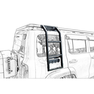 電解と粉末塗装 タンク300用のサイド梯子 車の梯子 屋根ラック