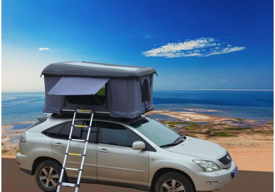 カー屋根上テント アルミ製 三角型ハードシェル 屋根上テント