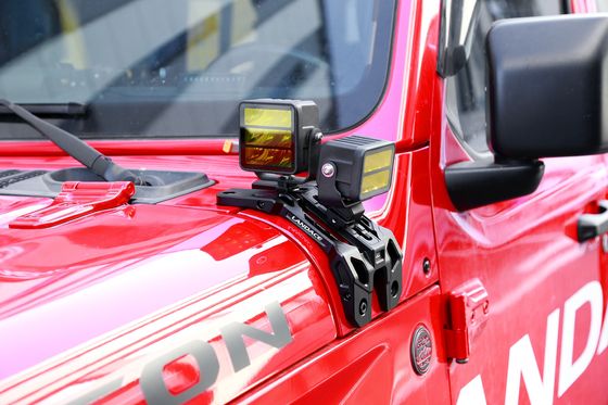 Jeep JL サハラ A 柱型運転ライト 高LEDライトブラケット付き 座標ブラケット