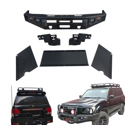 Lc100 4X4用品部品のコンバージョンのための43kgの鋼車フロントバンパー