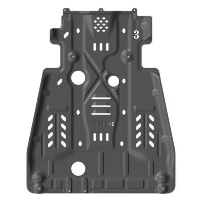 ブラックスキッドプレート 2.5mm 厚さ ヒラックス 2021 と フォード F150 2018 STX と パフォーマンス