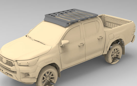 トヨタ・ヒルクスを4×4オフロード アルミ車屋根ラックシステムでアップグレード