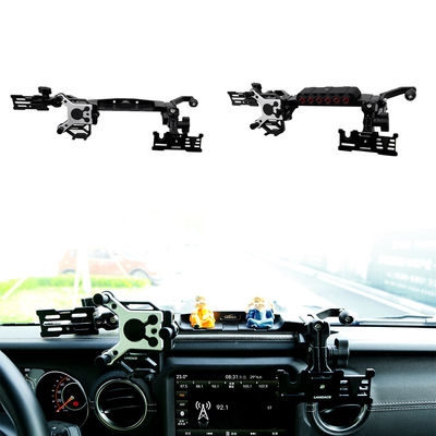 黒色 多機能 4x4 ラングラー JL 中心コンソール ジープ用の電話ホルダー