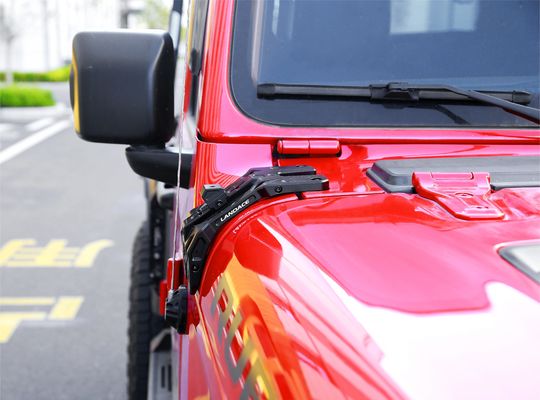 JEEP 2021- 耐久性アルミニウム合金で加工されたCNC加工されたWranglerライトマウントブレーケット