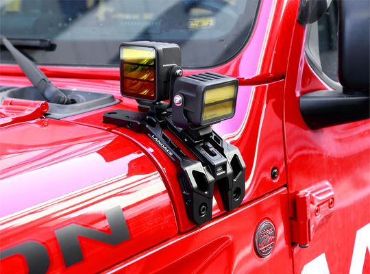 4x4 車両外装用品 ジープ・ラングラー用CNC加工式ライト・マウントブレーキ