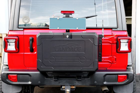 JEEP キャンプオフロード テイルゲート 収納 ツール ボックス アルミ合金 後部バー ボックス 装着