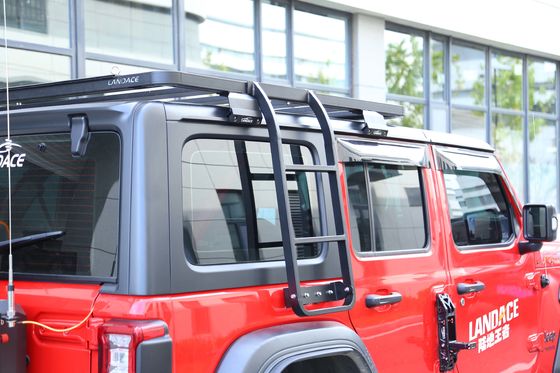 JEEP カーフィットメント 挑戦的な環境のための黒アルミ屋根ラック梯子