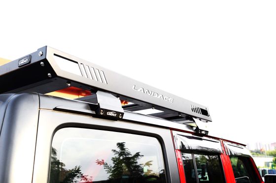 黒色 1455x1425x113MM ユニバーサル カー・屋根バスケットラック サイドラダー アルミ合金