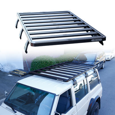 ユニバーサル アルミ合金 屋根 プラットフォーム NISSAN Y60 車の屋根のマウントのための荷物搬送