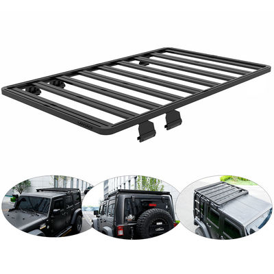 AL6063 SS304 Wrangler JK 4 ドアクロスバー フラットバッグキャリバー ジープ用の車屋根ラック