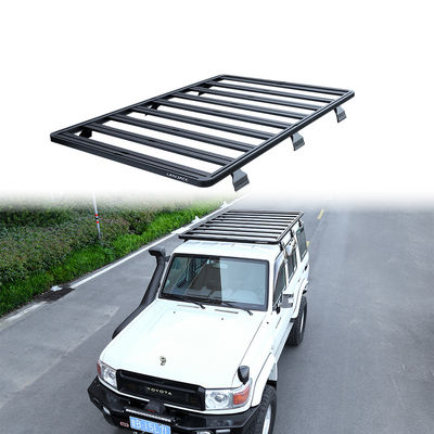 オフロードランドクルーザー LC76シリーズ 4x4 屋根ラックマウント 黒 AL6063 SS304 トヨタ用