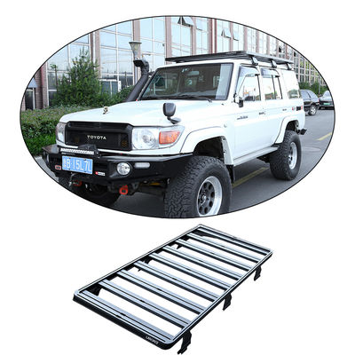 IATF16949 アルミニウム合金UV 固定カー屋根ラック LC76のためのユニバーサル4X4屋根ラック