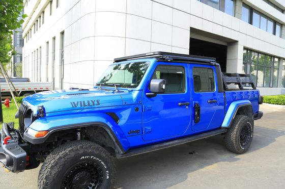 耐久性のある外装用品をピックアップするJEEPのための銀色のベッドラック