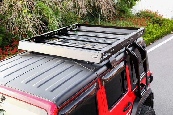 4×4 オフロード アルミ合金 屋根ラック 荷物 カー 屋根バスケット 黒 1455*1425*113mm