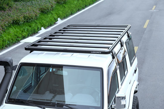 アルミ合金屋根マウント トヨタ FJ クルーザー用のカー屋根バスケット 黒色仕上げ