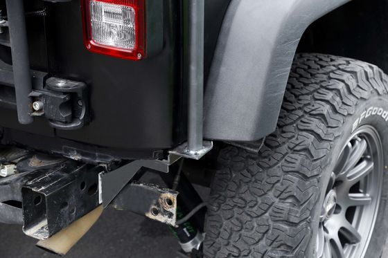 オフロード 黒色粉末塗装 カスタム 4x4 アルミ製 ジップ 屋根ラック