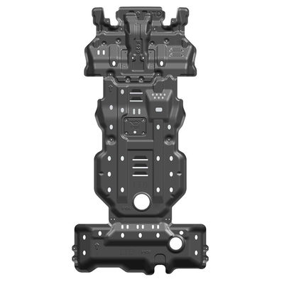 トヨタ4ランナー用 5mm厚黒色ラジエータースキッドプレート 底部ガードエンジンカバー