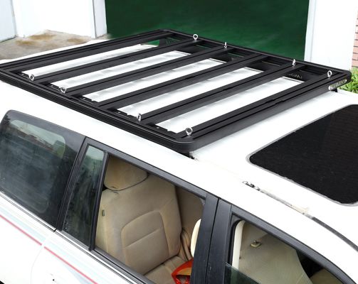 1500*1380*44mm 黒 車両部品 アルミ 屋根ラック プラットフォーム トヨタ LC200 ショート用 車の屋根ラック