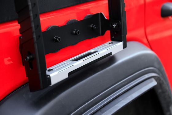 Jeep Wrangler JL JK 3段の梯子 屋根ラック サイドマウント 粉末塗装仕上げ