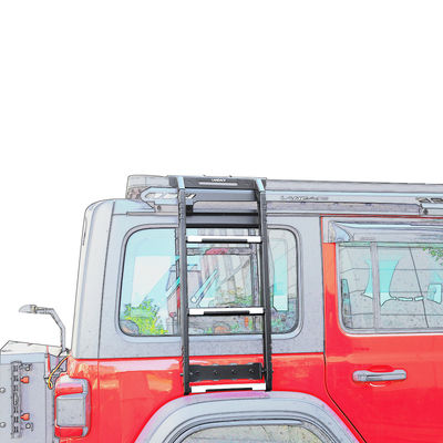 4x4 車両 外部アクセサリー 18-23 Wrangler ルビコン ジップ用の黒い側屋根 アクセス梯