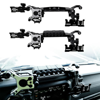 2018-4x4 自動車用アクセサリー アルミ合金 中心コンソール ブレーケット ジープ用携帯電話ホルダー