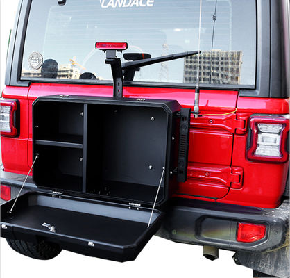 Wrangler JL オフロード アルミ製 ジップ 尾門 外部 収納箱 サイズ 700x450x317mm