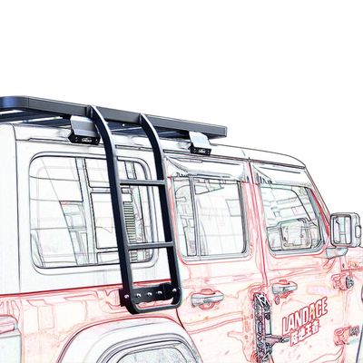Q235-8 双面アルミニウム拡張梯子 4 ランナーサイド梯子 自動車屋根梯子 2018
