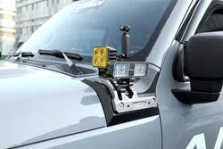 カーボン・スティール・ランダース・ブラック・パウダー・コーティング・ライト・マウント・ブレーケット