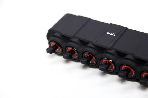 6 ギャング スイッチ パネル 電子 リレーシステム サーキット コントロール ボックス 防水 フィューズ リレー ボックス ワイヤリング ハーネス ラベルステッカー