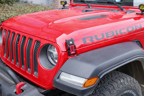 JEEP Wrangler JL Gladiator オフロード 車両 アルミ合金 フッド ロック 133*56*42mm