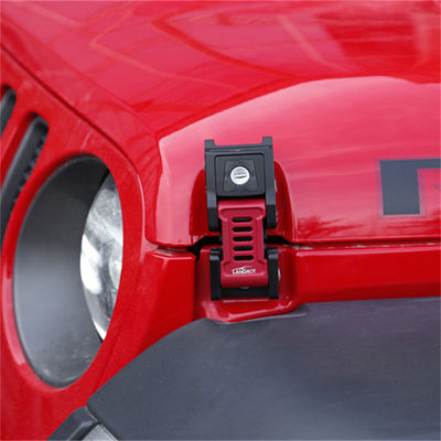 JEEP Wrangler JL Gladiator オフロード 車両 アルミ合金 フッド ロック 133*56*42mm
