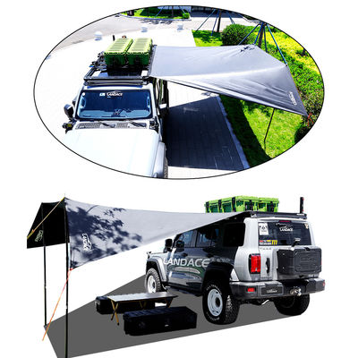 4x4 屋根トップテント 簡単に開ける車屋根ラックとアルミニウム合金サイドキャノピ