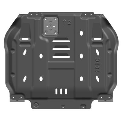 ドッジ・ラム1500 輸送用エア・ウェイ用のダブル・プレート・強化・転送ケース スキッドプレート