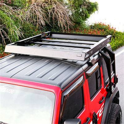 JEEP 4x4 アルミ合金 車の屋根 バッグ トレイ プラットフォーム 屋根ラック JK JL TJ用のバスケット