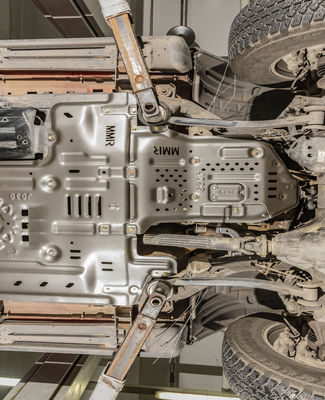 ブラックパウダーコーティング Wrangler JL排気管 スキッドプレート 2018-2019年 カスタマイズ