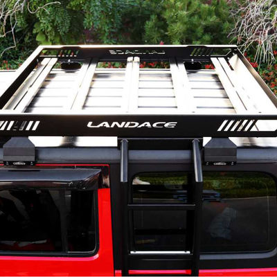 LANDACE カスタム ユニバーサル カー 屋根ラック 貨物バスケット ジープ ラングラー ピックアップ キャリア