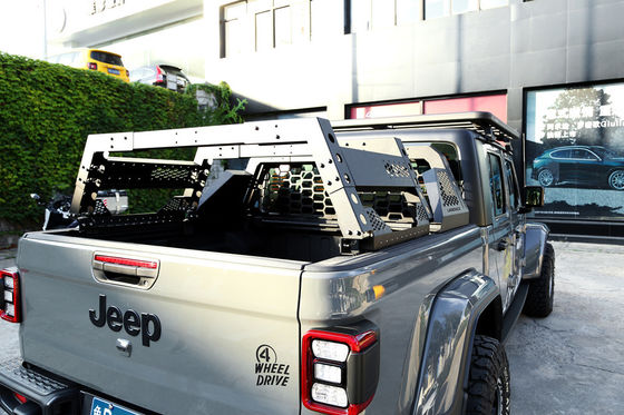 調節可能なパウダーコーティングロールバーピックアップ 4x4 ベッドラック F150 JEEP GLADIATOR JT