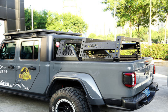 調節可能なパウダーコーティングロールバーピックアップ 4x4 ベッドラック F150 JEEP GLADIATOR JT