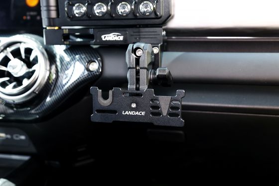 赤 オフロード車両用品 ユニバーサル アルミ合金 中心コンソール 車両ラジオステーション スイッチパネル