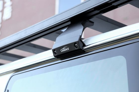 トヨタ LC 76用のパワーコーティングフラット屋根ラック プラットフォーム バッグギア ブラケット自転車ホルダー