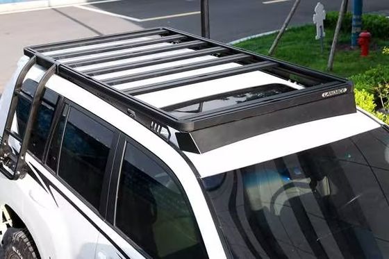 ユニバーサル アルミ合金 ソーラーカー 屋根ラック TOYOTA LAND CRUISER Prado 150 黒 OEM