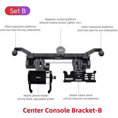表面ハードアノジスダッシュボード 電話ホルダー マウント セットB ジップ・ラングラー用アクセサリー